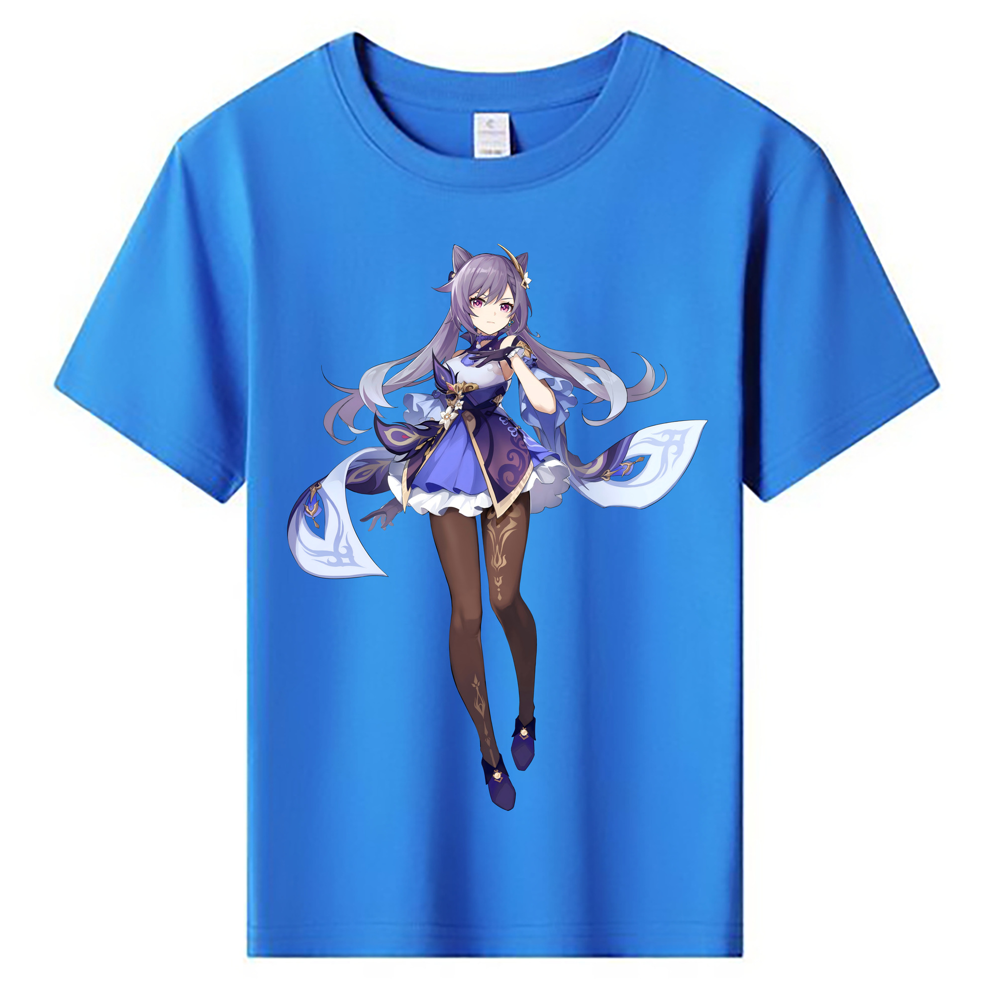 げんし神 刻晴 こくせい genshin Kokusei 綿100％キッズTシャツ（フロントプリント）